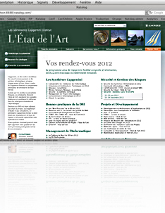 <br />Capgemini Institut (s�minaires pour responsables informatiques) : image globale, application site web