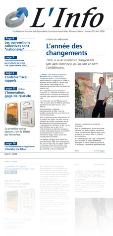 <br />Conf�d�ration fran�aise de la Quincaillerie (syndicat professionnel) : conception / r�alisation du journal interne