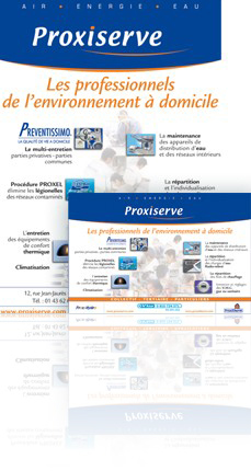 <br />Proxiserve (maintenance immobili�re) : conception graphique / r�alisation des annonces presse