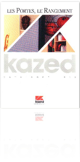 Kazed (rangements, d�coration) : catalogue 100 pages, conception g�n�rale, conception graphique, <br />conception et direction artistique des prises de vues, mise en pages