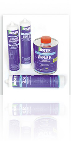<br />Bostik (colles et mastics professionnels) : conception g�n�rale, conception graphique, illustration, ex� des packagings